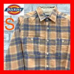 【Dickies】ディッキーズ ネルシャツ メンズ 長袖シャツ チェック柄 S
