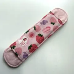 k-61 水筒紐カバー 肩ひもパッド 苺ミルク① ピンクキルティング 女の子のサムネイル