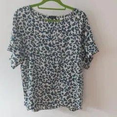 INDIVI  プリントブラウス