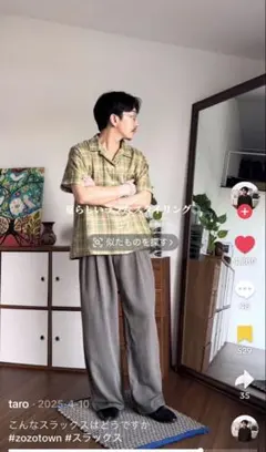 THE BOLDMAN ツータックワイドスラックスのサムネイル