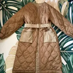 リバーシブルキルティングジャケット ベルト付き　未使用品