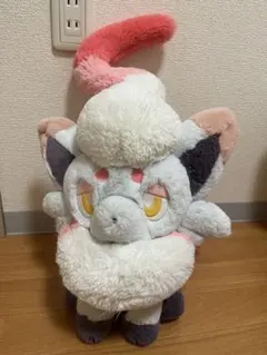 ふわふわ ゾロア ぬいぐるみ ふわふわ抱きぬいぐるみ ヒスイゾロア ｜【公式】ポケモンセンター