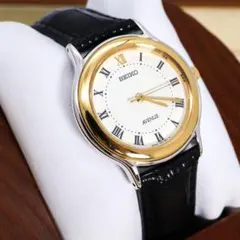稼働 SEIKO AVENUE 腕時計 新品レザーベルト ヴィンテージ 2310
