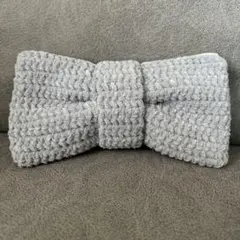 リボンペンケース　ポーチ　ハンドメイド　編み物