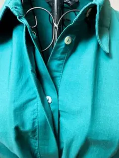 ZARA ロングシャツワンピース - ターコイズ/グリーン系 - XSサイズ