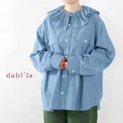 2025AW dahl'ia ダリア シャンブレー フリル ブラウス です♩のサムネイル