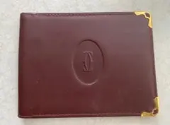 Cartier マネークリップ 二つ折り財布 ボルドーのサムネイル