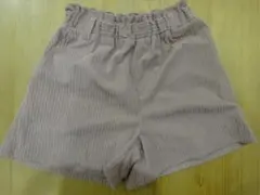 【未着用】コーデュロイハーフパンツ　130cm