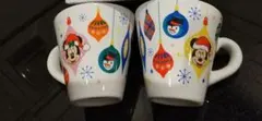 ミッキーマウス&ミニーマウスのカフェラテ用カップ×２