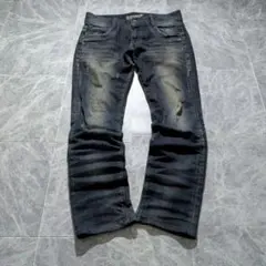 00s swag fuga black denim y2k grunge - メルカリ