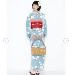 ふりふ 浴衣 金魚に秋海棠 紫織庵コラボのサムネイル
