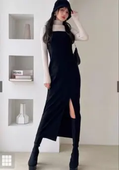 GRL グレイル 田中みな実 スリットタイトキャミワンピース