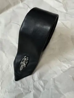 クロムハーツ　レザーネクタイ　タイ　革　ダガー　美品 CHROME HEARTS/クロムハーツ ダガー レザー ネクタイ