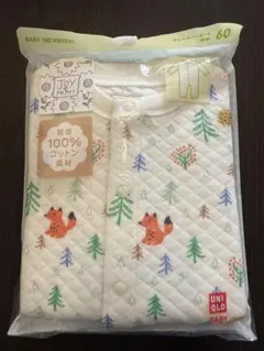新品★ユニクロ　ベビー　動物柄 ジョイオブプリント　60cm 長袖　綿100%