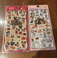 『正規品』ディズニー　プチドロップステッカー2セット　クラシック　ミッキー