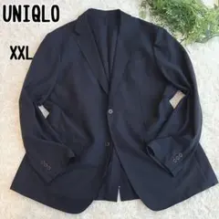 ◾︎大きめ◾︎ ユニクロ 感動ジャケット テーラードジャケット ネイビー XXL