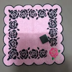 ANNA SUI バラ刺繍 タオルハンカチ