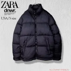 ZARA dnwr. ダウンジャケット パフジャケット 黒 Sサイズ