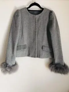 クレデゾーン☆ファージャケット☆グレー