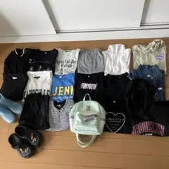 ガールズ　アウター　長袖　半袖　ズボン　小物　140 19点　まとめ売り