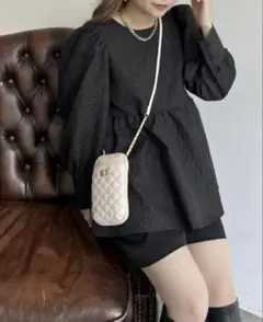 【美品】prose verse フラワージャガードペプラムブラウス