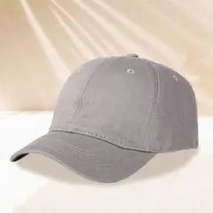 グレー　キャップ