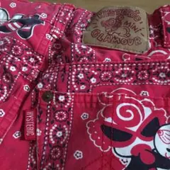 HYSTERIC MINIヒスミニバンダナミニちゃんレッドパンダ プリントパンツ