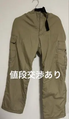 カーゴパンツ ベージュ ワイドサイズ 多ポケット カジュアル