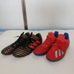 adidas サッカースパイク 24㌢24.5㌢2足セットのサムネイル