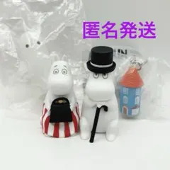 ガチャガチャ　ムーミンフィギュア　めじるしアクセサリー