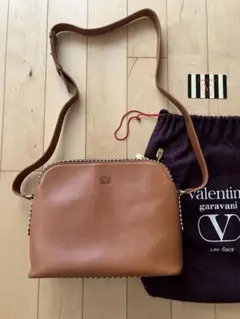 valentino garavani ショルダーバッグ ブラウンレザーのサムネイル