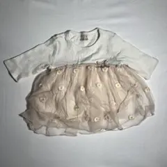 petit main 花柄チュール　7部袖