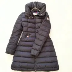 にゃん様専用美品 モンクレール ロング ダウンコート FLAMME ネイビー 0