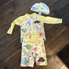 BLITZ 恐竜柄 ベビー水着セット 90