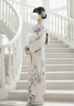 振袖セット　淡い花