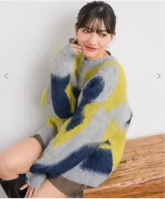 RETRO GIRL☆ニュアンス柄ニット