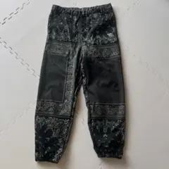 試着のみ☆RVCA ペイズリー柄 イージーパンツ ブラック Lのサムネイル