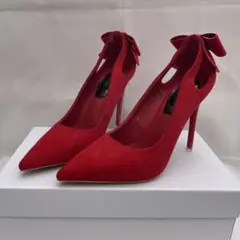 ♡新品未使用♡laceladies リボン ポインテッドトゥ パンプス