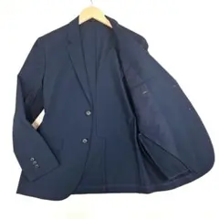 ユニクロ　感動ジャケット　洗えるストレッチ　スリムフィット　ブラック　S