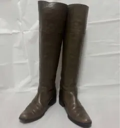 MODE KAORI ロングブーツ レザー 茶 本革 日本製 23.5