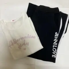 ALGYロンT160 ＆ JENNI LOVE ワイドパンツ150