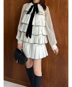 ティアードラッフルミニドレス　スナイデル