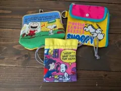 スヌーピー PEANUTS PLAZA ポーチ がま口 セット ガジェットケース