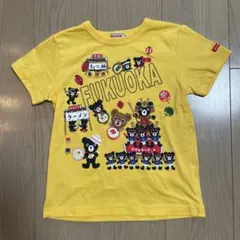 ミキハウス ダブルビー 福岡ご当地Tシャツ 120cm イエロー