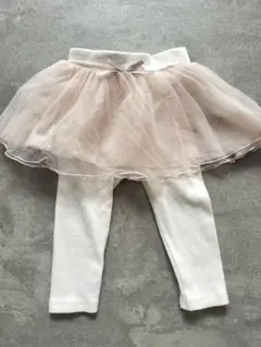 プティマイン　チュール付きレギンスパンツ　80