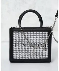 ヨシ 様 Lumignon houndstooth 2way bag ブラック Lumignon houndstooth 2way bag ブラック ルミニョン - メルカリ