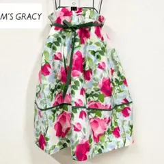 ★エムズグレイシー M'S GRACY　ローズ　フレアスカート　新品タグ付きのサムネイル