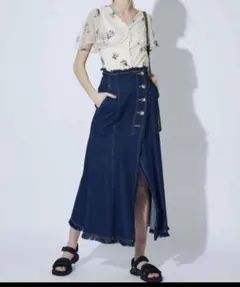 マーキュリーデュオ　デニムスカート　M