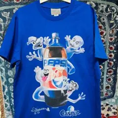 キャスパー ティーシャツ 半袖 メンズ ヴィンテージリプリント L XL 青