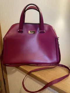 【限界価格】 kate spade バーガンディ ワインレッド 2WAYバッグ